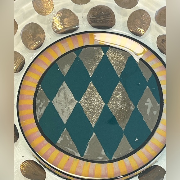 Mackenzie Childs Harlequin Circus 9” Luncheon Plate - Picture 2 of 8